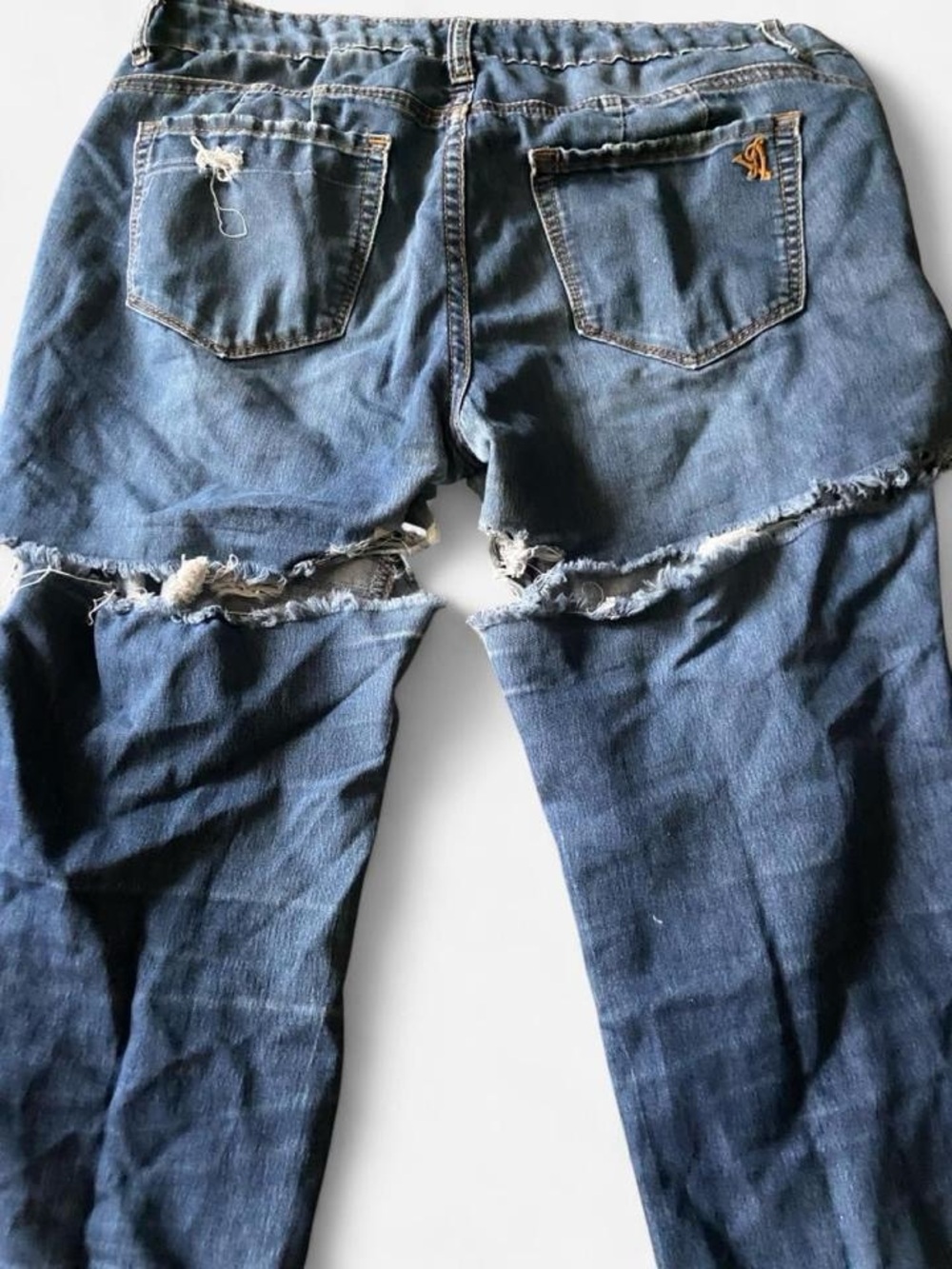 VIP Blue Ripped Skinny Jeans - Picture 6 of 7